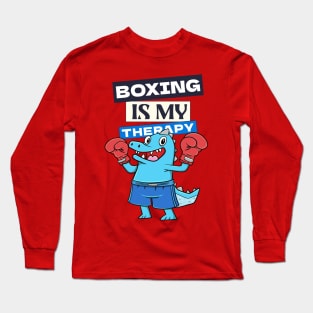 Boxing is my therapy Long Sleeve T-Shirt